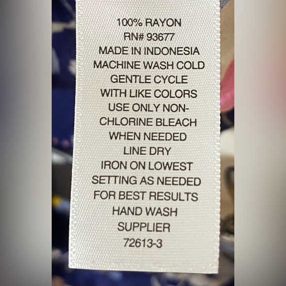 a.n.a. Skirt Set Size Small Navy With Floral Pattern - Picture 7 of 13